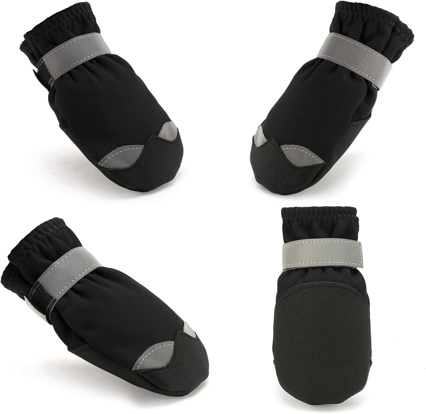 ZIFEIPET Dog Shoes Anti Slip Dog Socks for Small to Large Dogs Waterproof Dog Boots with Reflective Fasten Strap Perfect for Indoor & Outdoor Wear¡­
