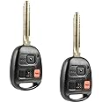 Car Key Fob Keyless Entry Remote fits Toyota 1998 1999 2000 2001 2002 Land Cruiser (HYQ1512V, 89070-60090), Set of 2