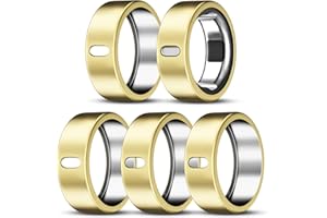 ZOOROO 5 Pack Cover Compatible with Oura Ring Gen 4/Oura Ring Gen 3 Horizon/Heritage, Surport Charging with Cover on, Anti-Scratch TPU Protector for Oura Rings Accessories Women Men (Size 8)