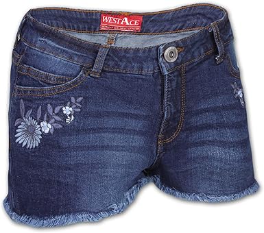 ladies denim boyfriend shorts