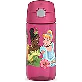 THERMOS FUNTAINER 16 Ounce Plastic Hydration Bottle with Spout, PRINCESS