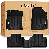 LASFIT Floor Mats for Hyundai Elantra 2026 2025 2024 2023 2022 2021 (Only Fit Gas & Automatic) & Elantra N 2022-2026 (Only Fit Automatic) Custom Fit TPE All Weather Floor Liners Car Mats, Black