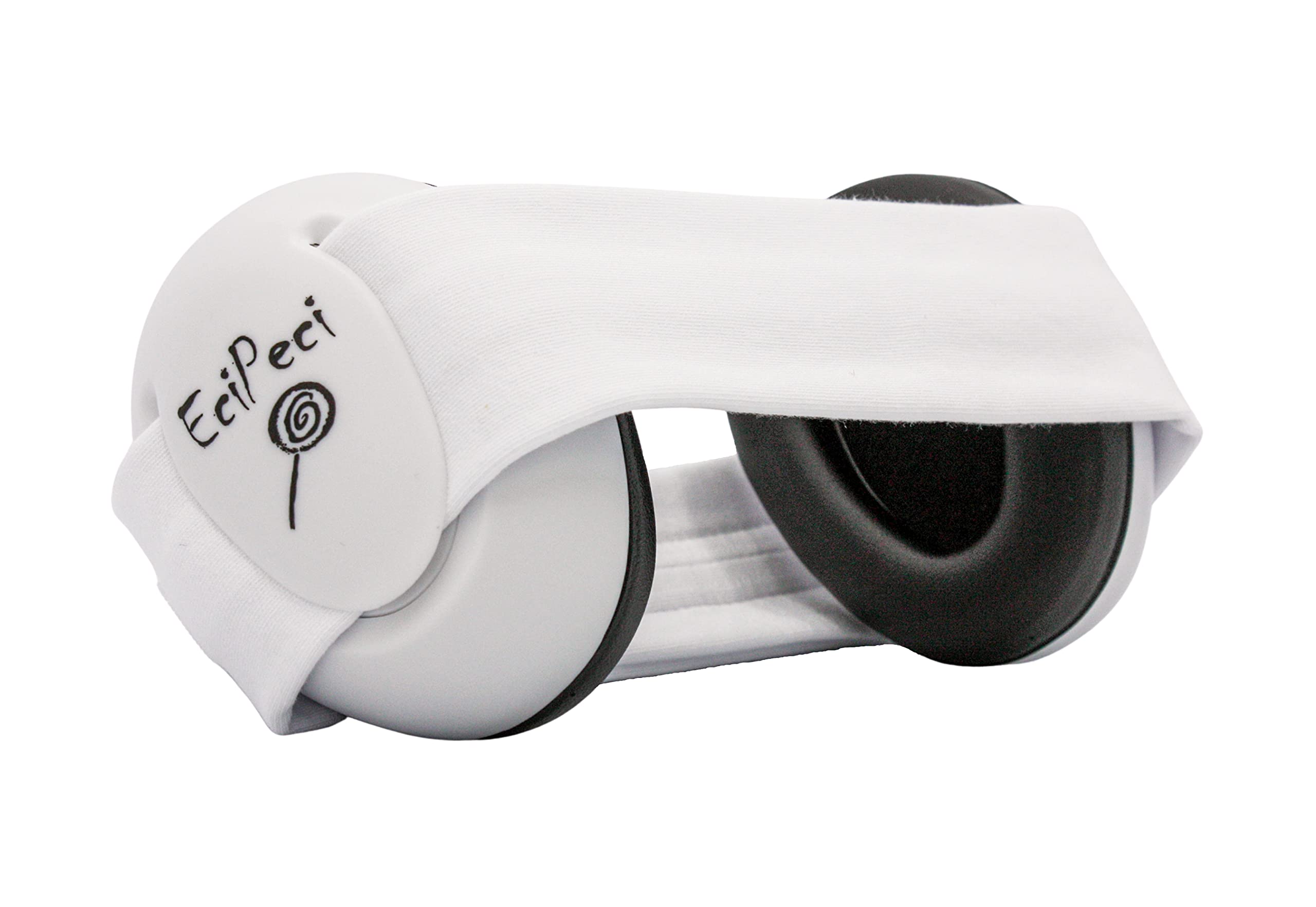 EciPeci Ear Defenders for Children, Noise Cancelling Comfortable Ear Muffs for Babies and Toddlers, with Soft and Lighweight Design, Perfect for Sensitive Baby Heads, White