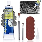 Grey Dishwasher Rack Repair Coating, Dishwasher Rack Coating Repair Kit | Strong Adhesion, Waterproof, High Temperature and Pressure Resistance, for Repairing Grey Dishwasher Racks, 3.38OZ