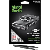 Fascinations Metal Earth 1967 Chevy Impala Metal Model Kit Bundle with Tweezers