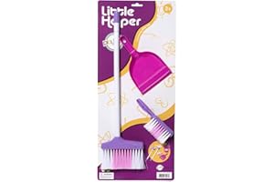 Playkidz Cleaning Set for Kids - Including 3 Cleaning Toys Broom, Dustpan and Brush, Great Toy Gift for Girls