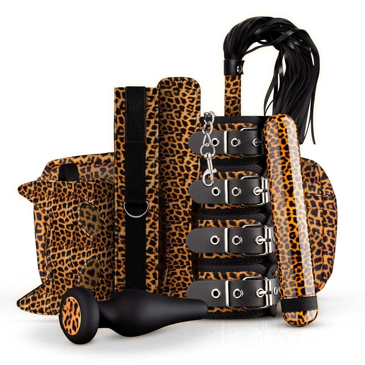 Panthra Sex Toy Gift Set Gato, Erotic Gift Set with 8 Leopard Sex Toys