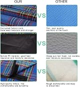 SOMIYAMI Waterproof Tartan Picnic Blanket 150x200cm with Carry Handle view 7