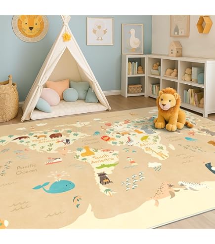 SAFAVIEH Carousel Kids Collection CRK103J Outer Space Non