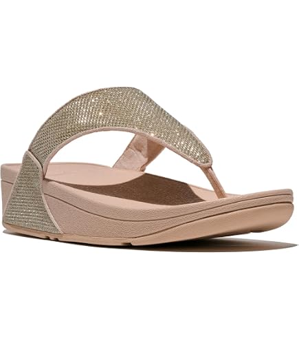 Amazon.com | FitFlop Women's Twiss Crystal Toe-Post Sandal, Black