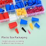 jiuxlaan 131 Pcs Silicone Rubber Bungs 8 Sizes High Temp Tapered Plugs for view 4