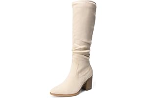 DREAM PAIRS Women's Knee High Boots, Buckle Riding Boots