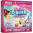 Playz Bath Bomb Bonanza Science Activity, Craft, & Experiment Kit - 23+ Tools to Make Magic Soda, Foaming Eruptions, Floating
