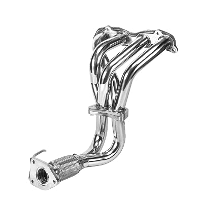DC Sports Polished Header For Use With 03-07 Honda Accord 2.4L