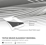 Deconovo Blackout Curtains 52 x 84 Inch Eyelet 2 Panels Light Grey view 5