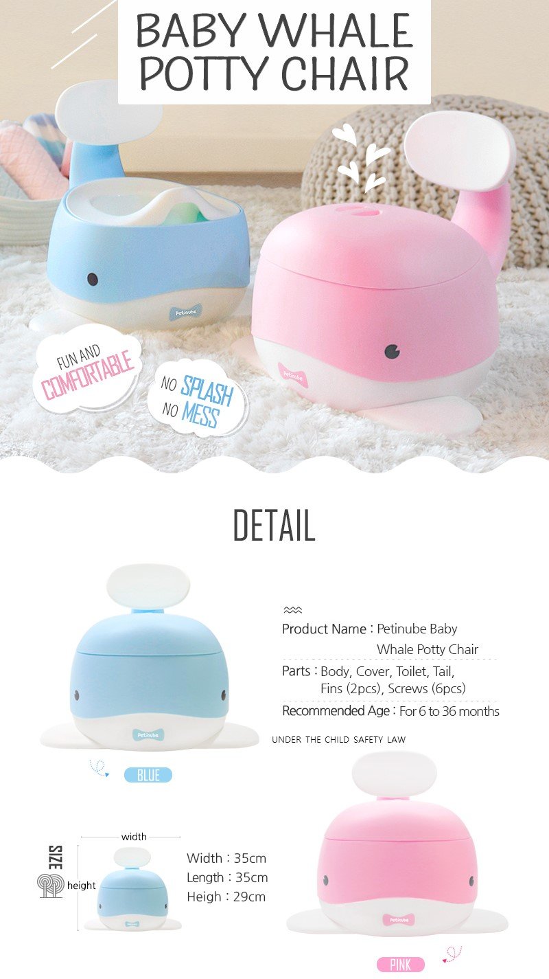 Amazoncom Petinube Potty Training Baby Whale Pink Baby - 