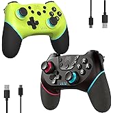 CuleedTec Upgraded Switch Controllers, 2 Pack Wireless Pro Controllers for Switch 2/Switch/Lite/OLED, Bluetooth Manette Remot