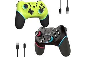 CuleedTec Upgraded Switch Controllers, 2 Pack Wireless Pro Controllers for Switch 2/Switch/Lite/OLED, Bluetooth Manette Remot