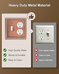 TREEWELL 2-Pack Combo Toggle/Duplex Light Switch