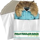 Poly Mailers 24x24 Inch - 100 Pack - Extra Large Poly Mailers for Clothing & Packages, Strong Adhesive Sealing Mailing Envelopes for Small Business, White