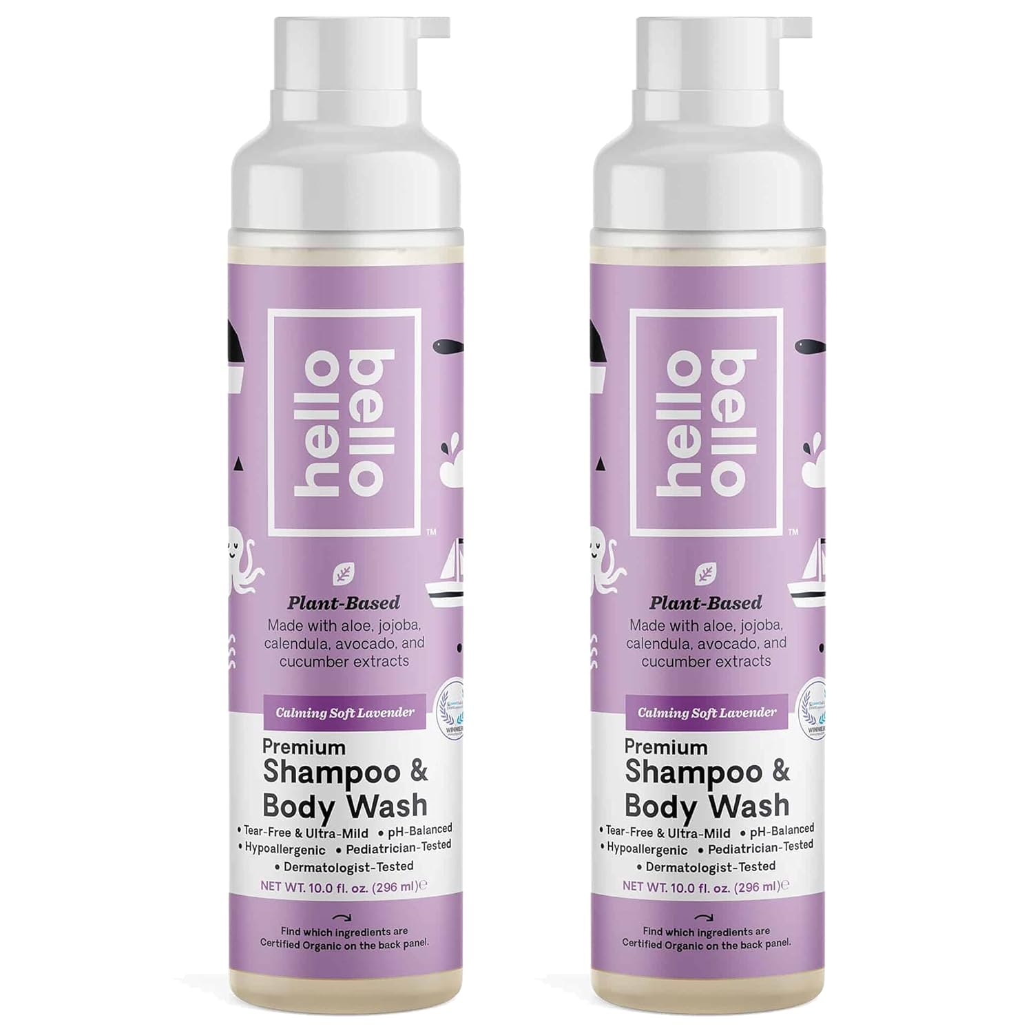 Hello Bello Shampoo/Wash (Lavender, 2 pack): Beauty