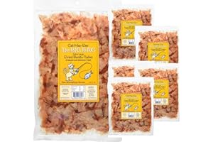 Cat-Man-Doo Extra Large Dried Bonito Flakes Treats for Dogs & Cats - All Natural High Protein Flakes - 4oz Bag (6 Pack)