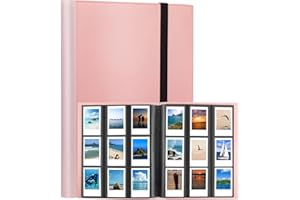 VEICEVOL 432 Pockets Photo Album for Fujifilm Instax Mini Camera, Polaroid Camera, for Fujifilm Instax Mini 11 12 9 40 Evo Liplay 8 7+ Instant Camera, Photo Album for Polaroid Kodak HP Zink 2x3" Photo (Pink)