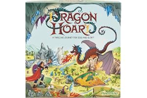 Dragon Hoard Board Game - Kids fight Dragons in a Thrilling Adventure for Gold, Strategy Board Game For Ages 8+, 2-5 players 