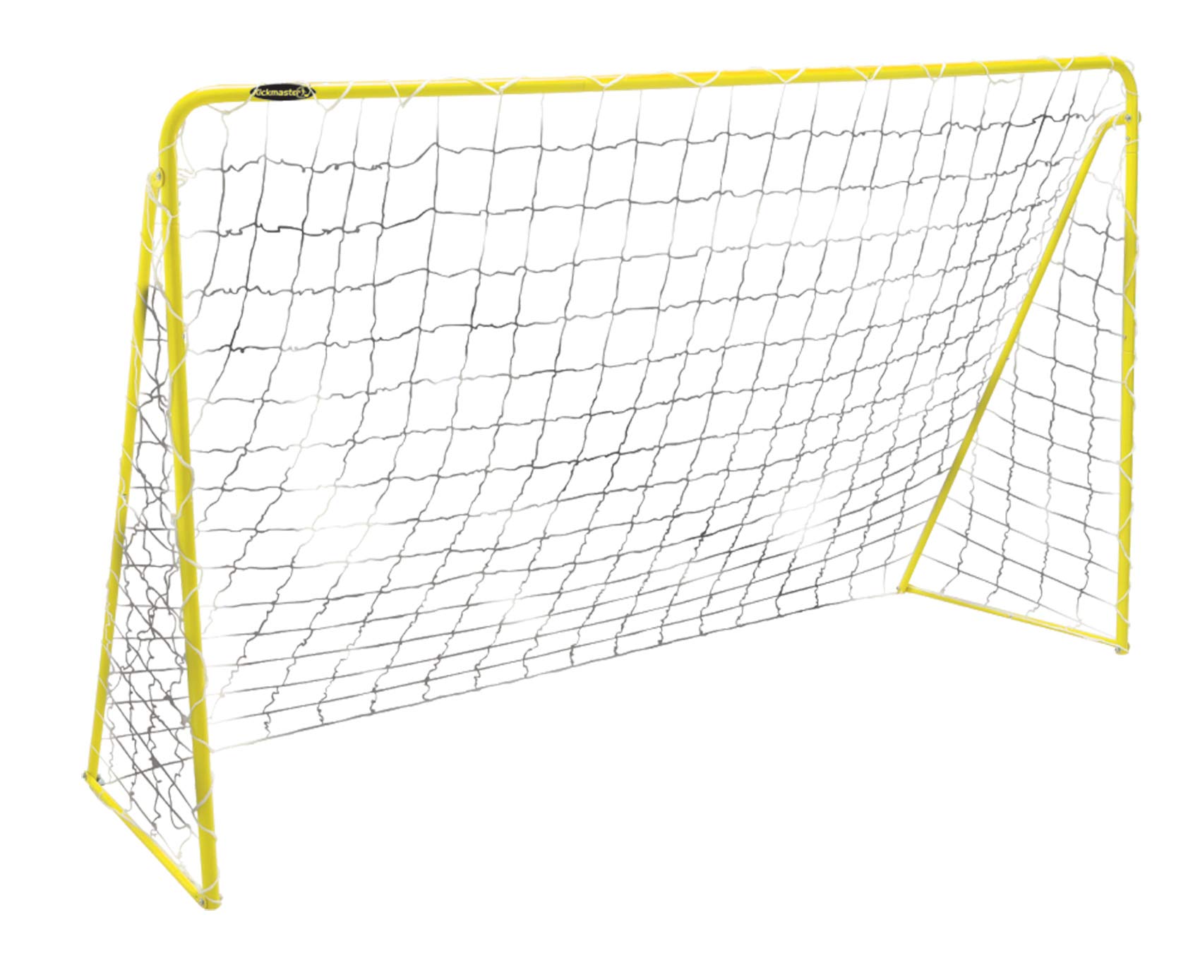 Kickmaster Premier Football Goal 6Ft - Powder Coated Steel Frame, Ultra Strong 3 ply High-Density Netting - Perfect for Outdoor Soccer Play - Ideal for Skill Development - Easy Assembly.