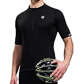 Nepest Cycling Jersey Men Short Sleeve Half Zip Bike Bicycle Shirts 4 Pockets Moisture Wicking Color Clash Riding Tops