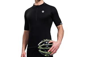 Nepest Cycling Jersey Men Short Sleeve Half Zip Bike Bicycle Shirts 4 Pockets Moisture Wicking Color Clash Riding Tops