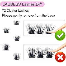 Cluster Lashes 72pcs Individual Lashes Mixed Tray