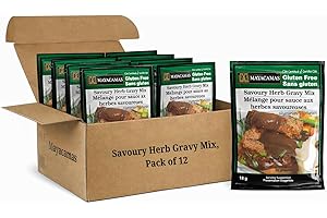 Mayacamas Vegetarian Savoury Herb Gravy Mix, Vegan, Gluten Free, Ready to Eat, 18g , Pack of 12
