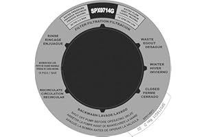 ArrogantF SPX0714G Label Sticker for Hayward Multiport Valve Position Label,Replacement for Hayward Multi-Port 1.5" Vari-Flo 