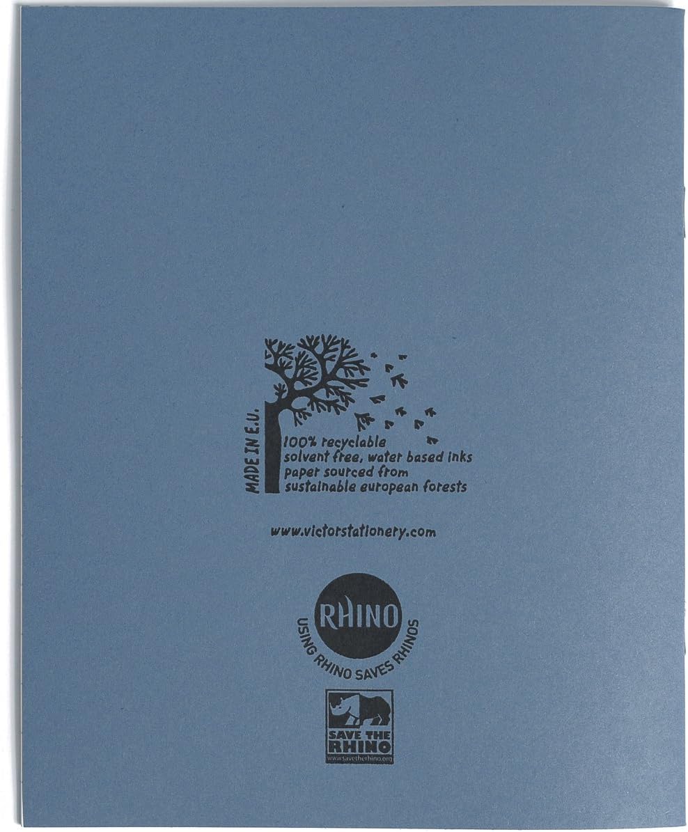 Rhino 8 x 6.5 Exercise Books, 48-Page / 12mm Lined Paper Notebook, 10-Pack, Writing Book, Office & School Stationery Supplies - Image 4