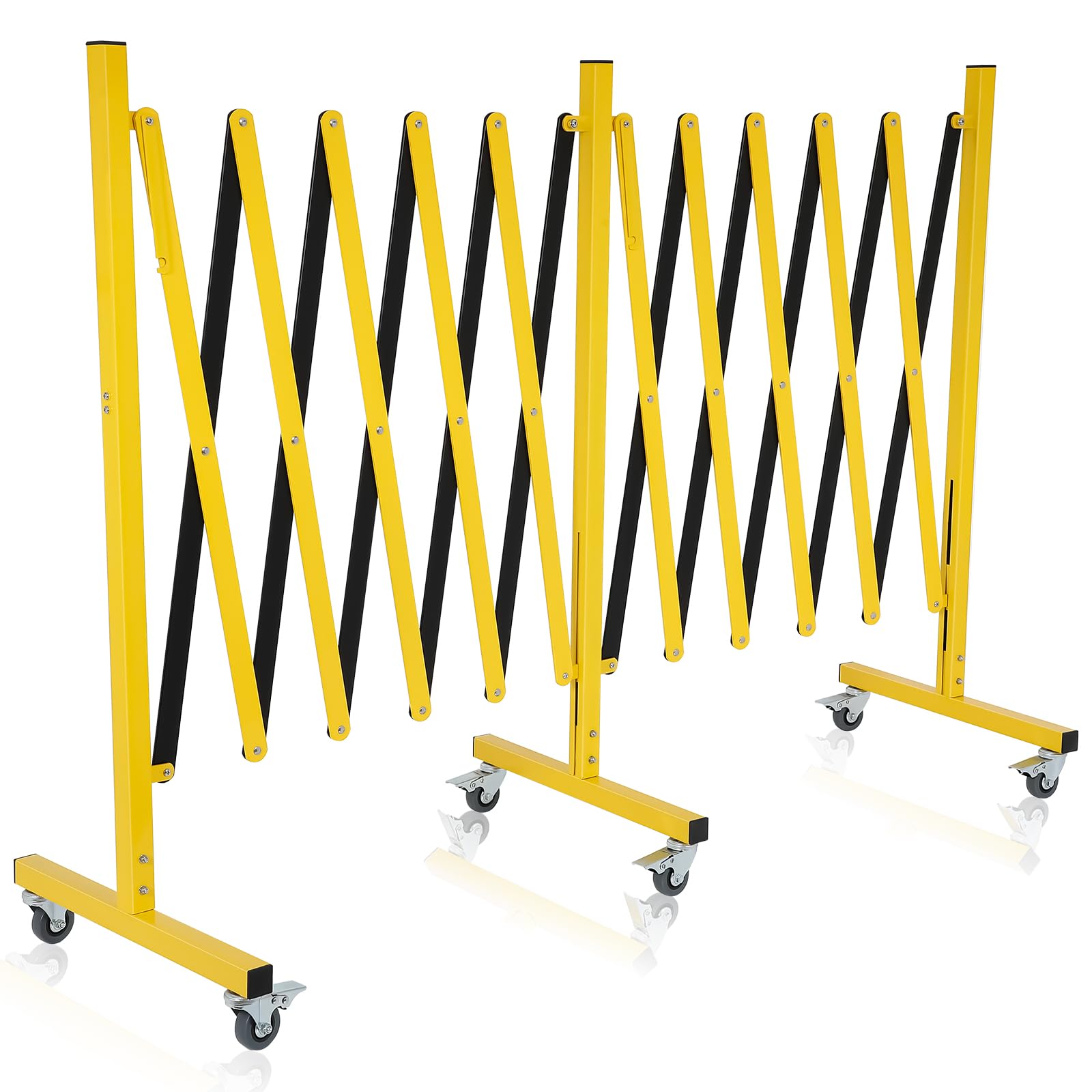 Mua Expandable Metal Barricade with Wheels, 16.4 Feet Long Folding