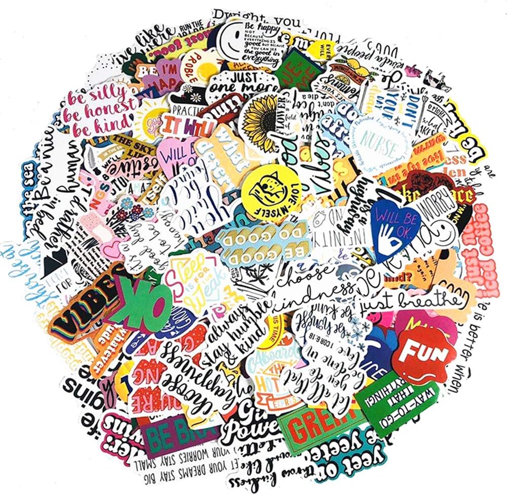 178PCS Inspirational Quote Stickers, Reward Motivational Stickers for Water Bottle Laptops Computers Phone Suitable for Students Teachers Company Employees: Computers & Accessories