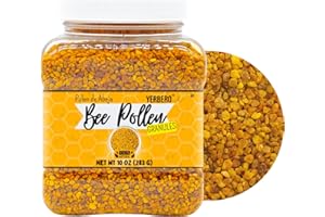 Yerbero - Premium Bee Pollen Granules 10 Oz (283g) | 100% Natural Pure Bee Pollen Raw Sweet Rich Flavor | Polen de Abeja 100% Natural.