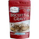 Mom's Place Gluten-Free Biscuit &amp; Country Gravy Mix, Dairy Free, 13.5 oz | Biscuits &amp; Country Gravy, Easy Homemade Meal, Dairy Free, Nut Free &amp; Soy Free, Makes Up to 9 Biscuits