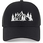 DiYYOPIN Embroidered Mountains Hats - Men Women Funny Baseball Cap - Trucker Gifts hat