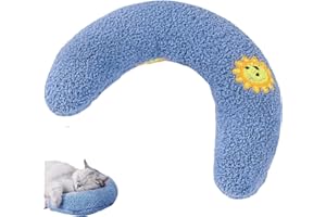 Dog Pillow, Soft U-Shaped Anxiety Relief Pillow for Dogs, Plush Cat Pillows, Washable Pets Calming Pillow for Cat Dog Pets (B