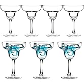 YANGNAY Margarita Glasses Set of 7, 10 oz Reusable Cocktail Glasses with Stem, Perfect for Parties, Mixed Drinks & Frozen Cocktails, Dishwasher Safe