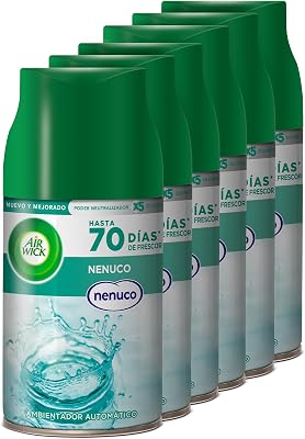 Air wick freshmatic - refis de ambientador automático em spray, home essence com aroma nenuco - azul, 250 ml (pacote com 6)
