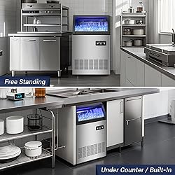 220LBS Commercial Ice Maker Machine - 72PCS Ice
