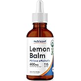 Nutricost Organic Lemon Balm Liquid Extract 3.8 Fl. Oz for 115 Servings - Melissa Officinalis, USDA Organic, OTCO Certified, Vegan, GMO-Free, Gluten-Free