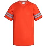 Pullonsy Orange Blank Football Jerseys for Men