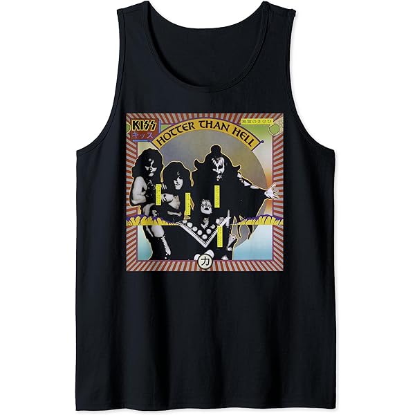 トップス Hotter Than Hell Amazon.com: KISS - 1974 Hotter Than Hell T-Shirt : Clothing