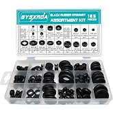 Gysxrda Rubber Grommet 125 PC - 18 Sizes Firewall Rubber Hole Plugs Rubber Grommets for Wiring, Automotive Firewall Grommet, Home Improvement Cord Pipe Wire Organization