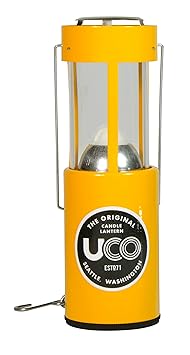 UCO Alu Kerzenlaterne, gelb, 054806