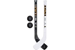 Franklin Sports NHL Mini Hockey Stick Set - NHL Team Knee Hockey Stick and Ball Set - Two Player Stick Set - Great Toy for Kids
